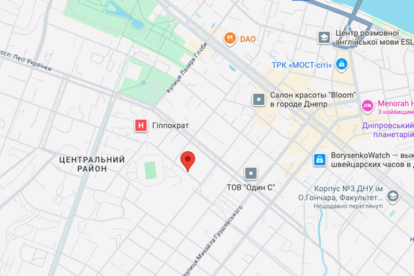 Карта Дніпро